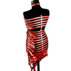 Seductive Black Bondage Harness Corset Dress
