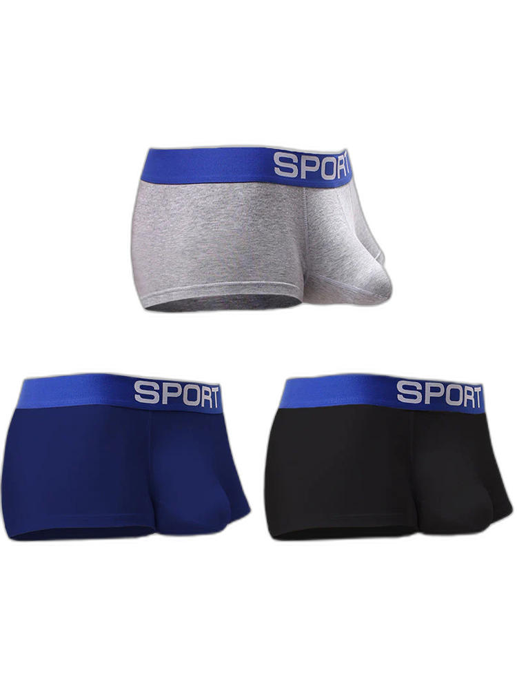 3 Pack Mens Sculpt Bulge Shape Support Pouch Underwear