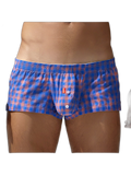Men's Low-Rise Plaid Sexy Pouch Boxers
