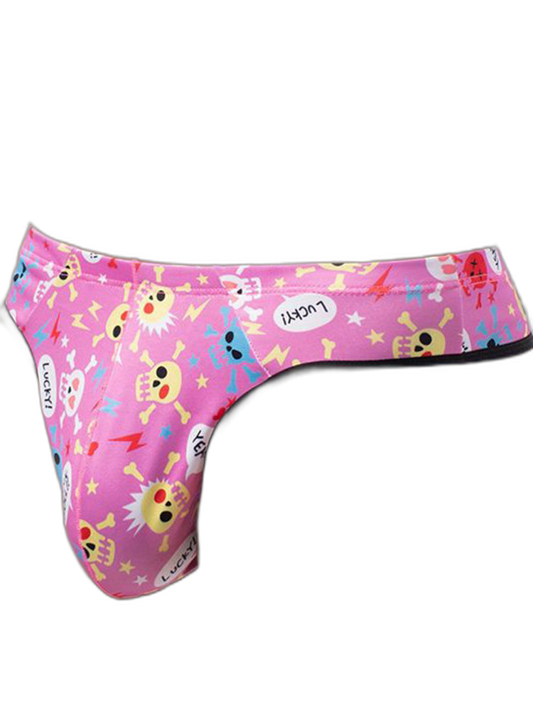 3 Pack Men's Skull Print Thong - Edgy & Sexy
