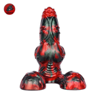 BlazeKnot - 7.7 Inch Silicone Fantasy Dildo – Dog Knot Dildo