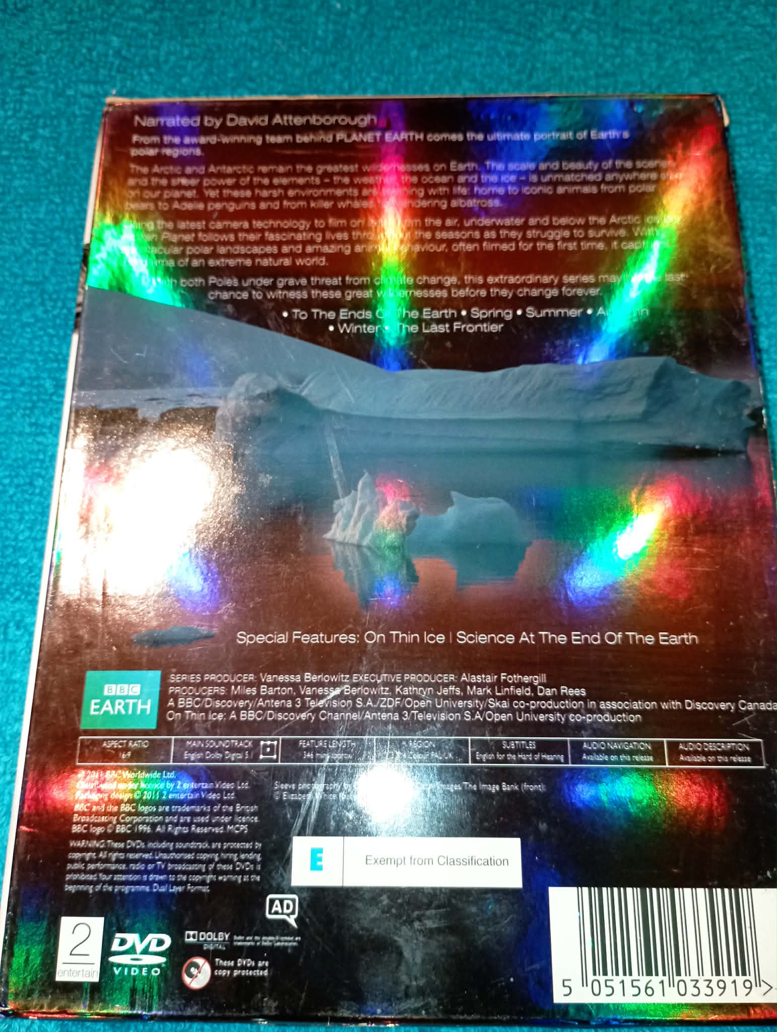 DVD : FROZEN PLANET COMPLETE SERIES (3discs)