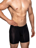 2 Pack Men's Trendy Breathable Ice Silk Boxer Briefs