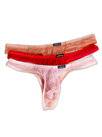 2 Pack Men's Sexy Semi-Transparent Thong