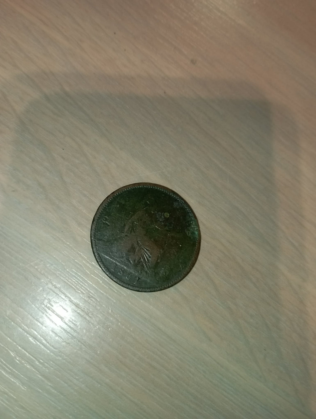 1861 Queen Victoria "Bun Head"ONE PENNY