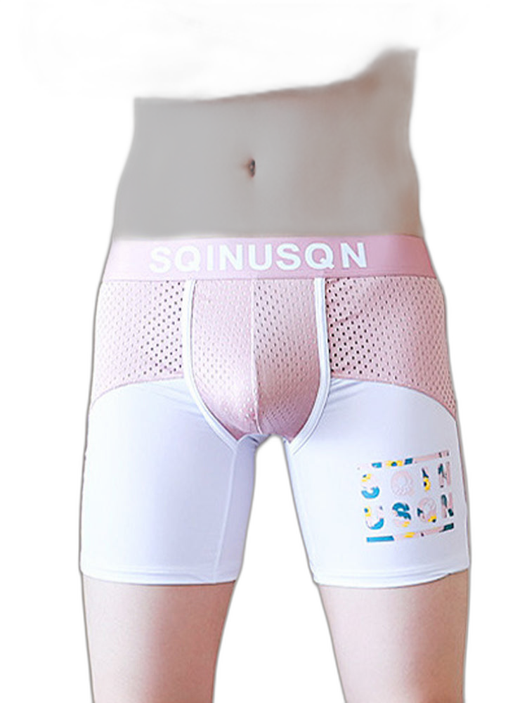Men's Anti-Chafing Sports Boxer Briefs with Spacious Pouch