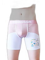 Men's Anti-Chafing Sports Boxer Briefs with Spacious Pouch