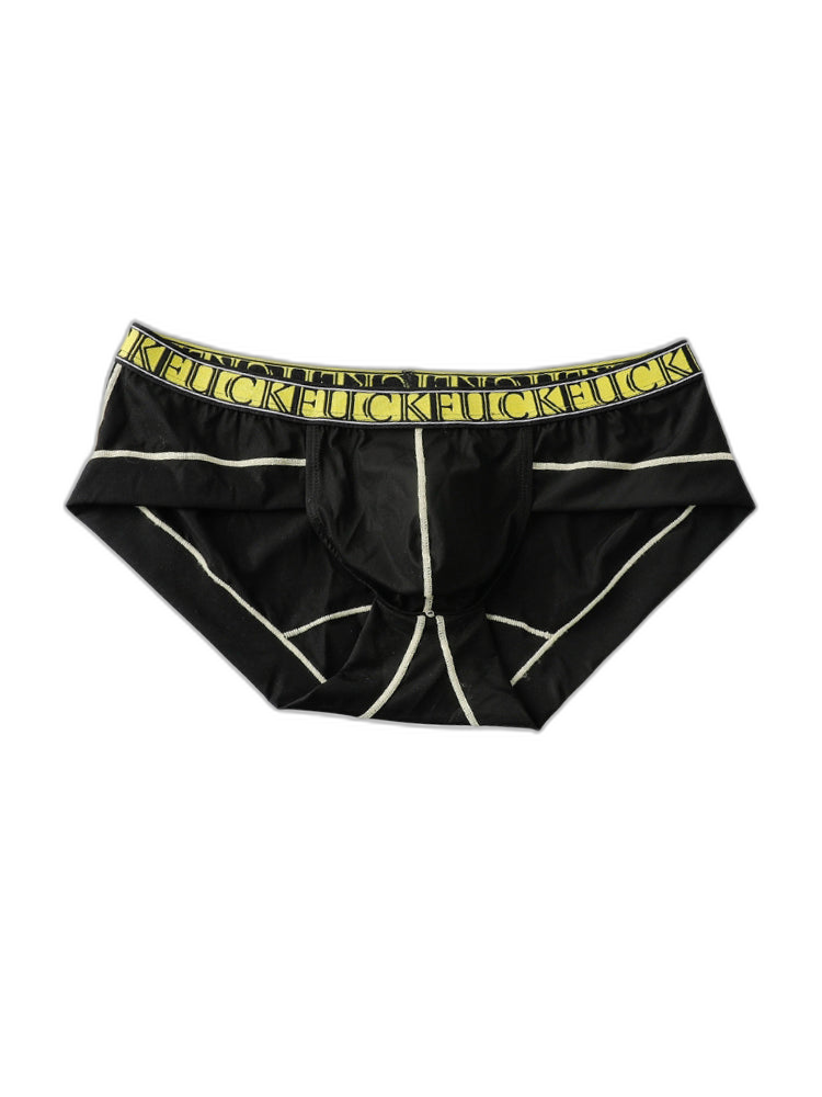 2 Pack Men's Ice-Silk Stretch Sports Briefs with 3D Pouch
