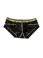 2 Pack Men's Ice-Silk Stretch Sports Briefs with 3D Pouch
