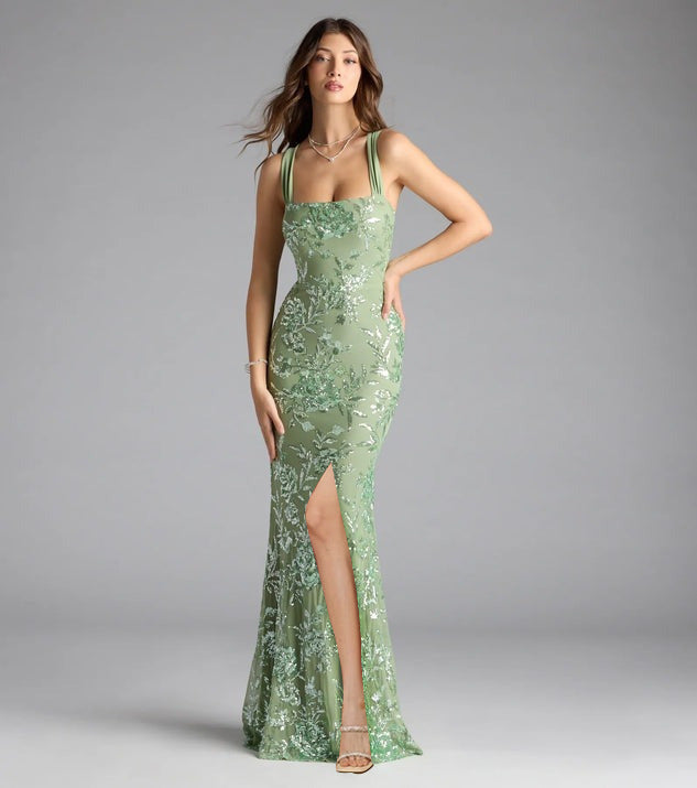 Fashionable Sexy Strapless Backless High-Slit Celebrity Dress
