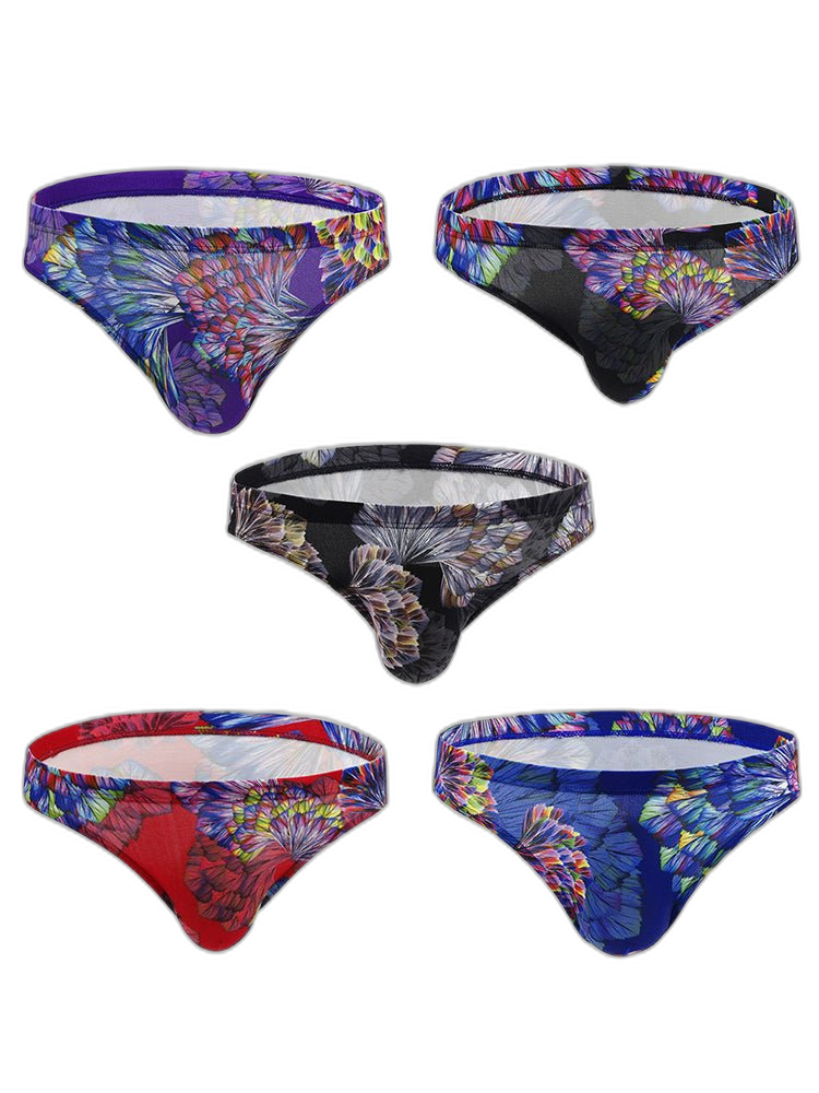 3 Pack Men's Printing U Convex Pouch Pouch Briefs
