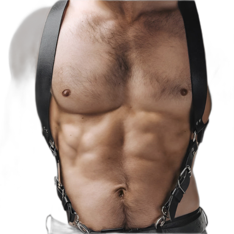 Adjustable Suspender Leather Harness