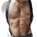 Adjustable Suspender Leather Harness