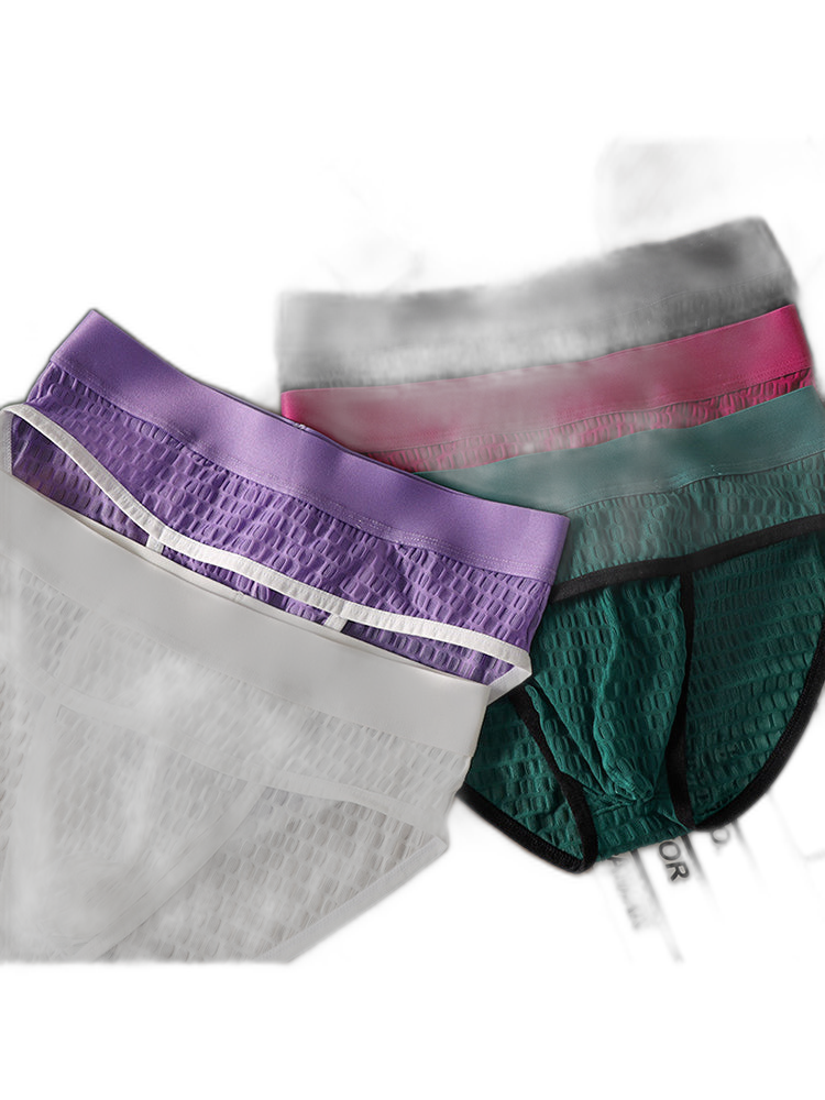 2 Pack Men's Lace Breathable Briefs