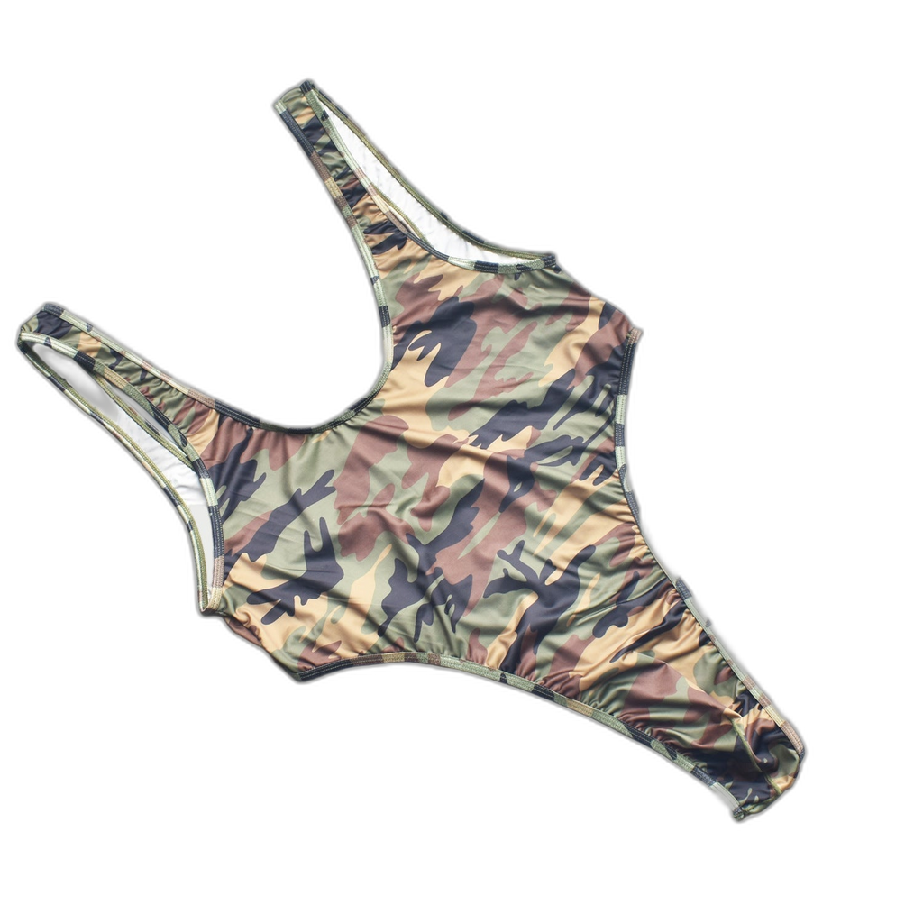 Camo Thong Bodysuit