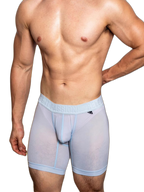 2 Pack Men's Trendy Breathable Ice Silk Boxer Briefs