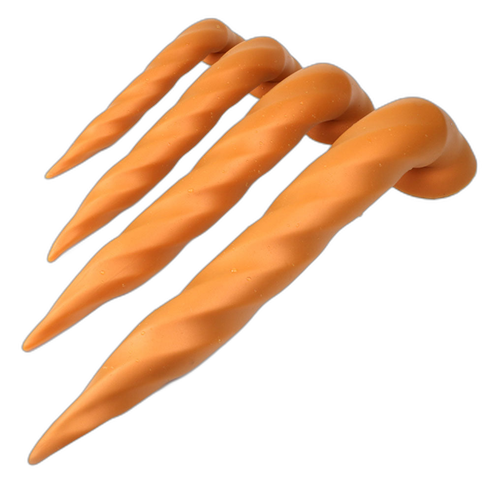 Worm II - Spiral Butt Plug - Long Butt Plug - Huge Anal Dildo