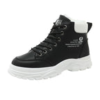 High-top Women's Shoes Cotton-padded Shoes With Velvet Warm