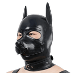 Furrjoi Silicone Pup Hood Black