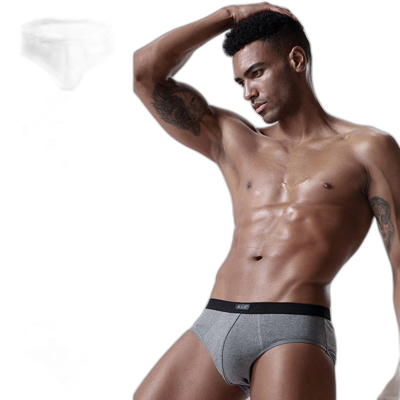 4 Pack Cotton Support U Convex Pouch Briefs