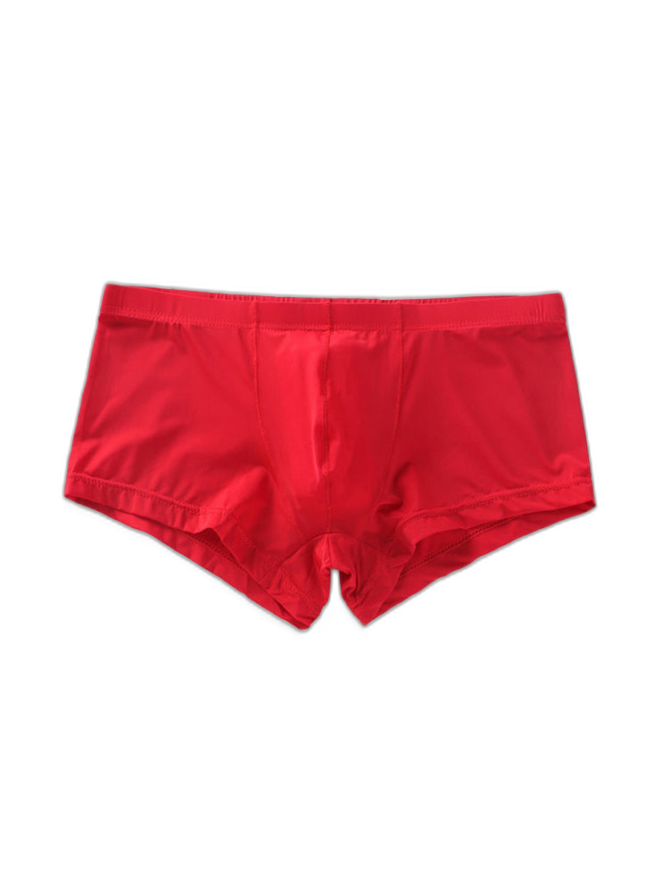 Thin Breathable Ice Silk U Convex Boxers for Men