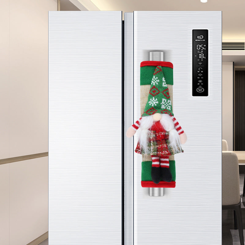 Christmas Refrigerator Door Handle Cover Handle Protector Home Decorations