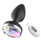 Moon & Antler - Remote Control Light-Up Silicone Vibrating Butt Plug