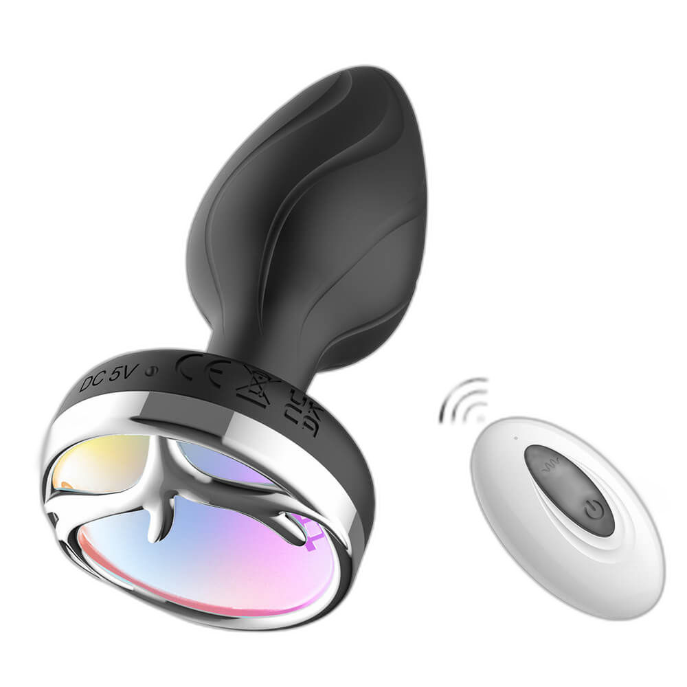 Moon & Antler - Remote Control Light-Up Silicone Vibrating Butt Plug