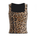 Tight-fitting Tank Top With A Distinctive American-style Design Trendy Cropped Crop Top