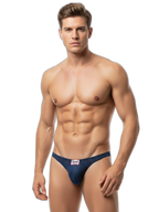 2 Pack Men's Sexy Breathable Mesh Thongs with High Stretch