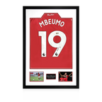 Bryan Mbeumo Signed Manchester United Shirt Premium Frame (ACG Cert)