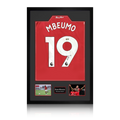 Bryan Mbeumo Signed Manchester United Shirt Premium Frame (ACG Cert)