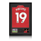Bryan Mbeumo Signed Manchester United Shirt Premium Frame (ACG Cert)