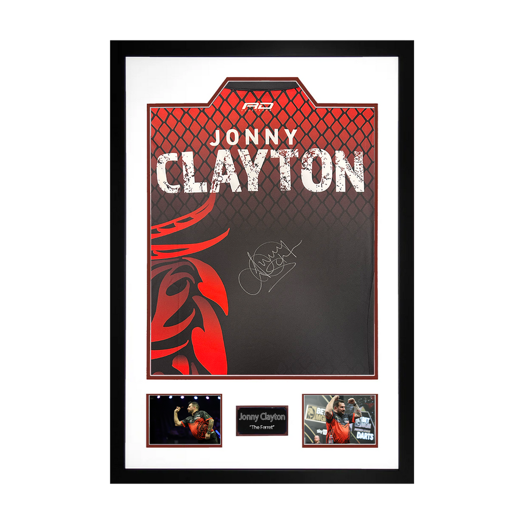 Jonny Clayton Signed Shirt Premium Frame