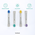 Oraboo - Wheat Straw Plant Based Electric Toothbrush Heads Compatible with OralB* 4PK