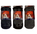 Sock Stack Mens Thermal Slipper Socks Non Slip Thick Fleece 3 Pairs UK Size 6-11