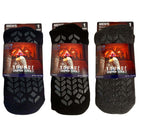 Sock Stack Mens Thermal Slipper Socks Non Slip Thick Fleece 3 Pairs UK Size 6-11