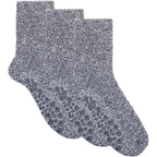 Sock Stack Mens Slipper Socks 3 Pairs Non-Skid Winter Fleece-Lined Gripper Socks Size