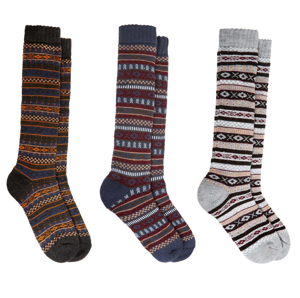 Daisy Dreamer Thermal Womens Wellington Socks 3 Pairs UK 4-7 Reinforced Heel And Toe