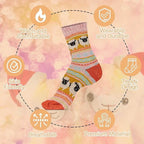 Daisy Dreamer 3 Pairs Womens Alpaca Wool Socks Natural Thermal Winter Boot Socks Non Slip