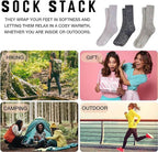 Daisy Dreamer 3 Pairs Womens Alpaca Wool Socks Natural Thermal Winter Boot Socks Non Slip