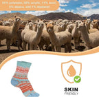 Daisy Dreamer 3 Pairs Womens Alpaca Wool Socks Natural Thermal Winter Boot Socks Non Slip