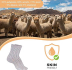 Daisy Dreamer 3 Pairs Womens Alpaca Wool Socks Natural Thermal Winter Boot Socks Non Slip