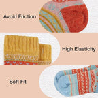 Daisy Dreamer 3 Pairs Womens Alpaca Wool Socks Natural Thermal Winter Boot Socks Non Slip
