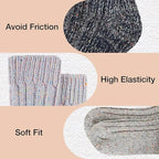 Daisy Dreamer 3 Pairs Womens Alpaca Wool Socks Natural Thermal Winter Boot Socks Non Slip