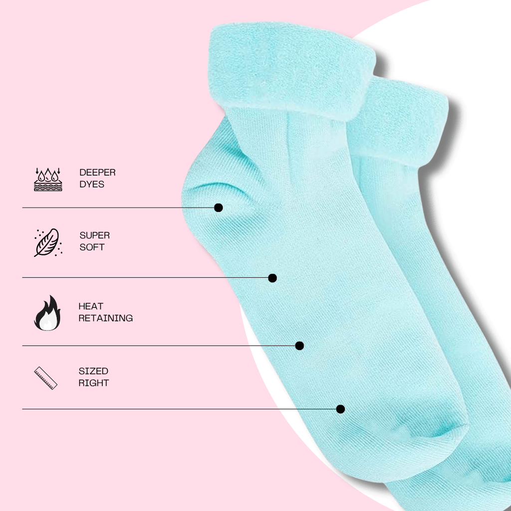 Sock Stack Women's Thermal Bed Socks 3 Pairs Slipper Socks UK Size 4-7 Super Soft