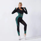 3-Piece Seamless Yoga Set for Women - Elastic Gym Outfit for Fitness and Yoga