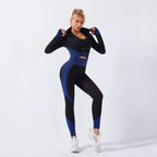 3-Piece Seamless Yoga Set for Women - Elastic Gym Outfit for Fitness and Yoga