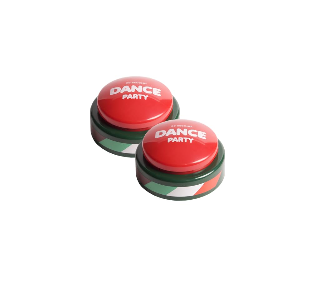30 Second Dance Party Button – Pack of 2 with 5 Songs | Instant Fun for Kids, Office & Classroom
