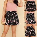 Women's printed wide-leg shorts